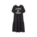 ワンピース SPEAK NO EVIL チェックティアードワンピース