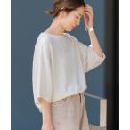 ショッピングtシャツ レディース 半袖 tシャツ 「WEB先行 / 追加」LINEN TERRY LOOSEプルオーバー レディース