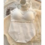 ブラジャー ショーツセット LAYERED 着心地やわらか シームレス ブラ＆ショーツ上下セット