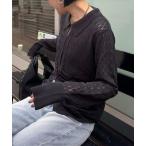 ショッピングレース カーディガン レースシャーリングホックカーディガン レディース