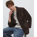カバーオール 「希少数量限定」ゴートスエード シングルジャケット |最高級スエード/やぎ革/耐久性 メンズ