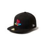 キャップ 帽子 「NEW ERA」59FIFTY PlayStation プレイステーション ファミリーマーク マルチカラー / ブラック メンズ