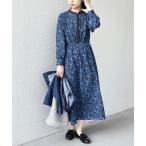 ワンピース SHIPS Colors:「手洗い可能」MULHOUSE フラワー プリント ワンピース