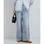 ジーンズ デニム デニムパンツ センタープレスストレートデニムパンツ レディース