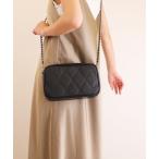 ハンドバッグ ラメキルティングショルダーバッグ