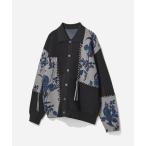 セーター ニット パッチワークガラニットシャツ(HARE) メンズ