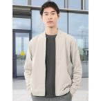  кардиган [ cut внешний перо ткань ]KAITEKI+ стрейч Mini обратная сторона шерсть ребра блузон мужской 