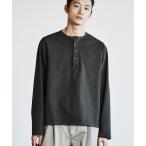 tシャツ PIGMENT DYED HENLEY L/S TEE メンズ レディース