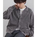 カーディガン ヴィンテージライク ピグメント加工 オーバーサイズ 長袖ニットシャツ メンズ レディース