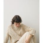 ニット セーター crochet chenille knit / クロシェシェニールニット レディース