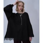 tシャツ レースキリカエロングTシャツ(