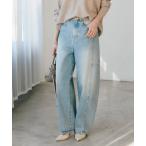 ジーンズ デニム デニムパンツ 「トレンド感ある着こなしに」ソフトバレルデニム レディース