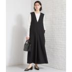 サロペット オーバーオール 「セレモニーにもカジュアルにも」Vネックオールインワン レディース