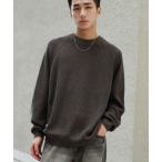 [WYM LIDNM] длинный рукав вязаный S Brown мужской 