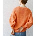 「SHIPS any」 長袖ニット ONE SIZE オレンジ レディース