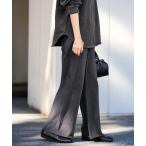 ショッピングロング パンツ 「追加」ウェットオゾンセミフレアパンツ レディース