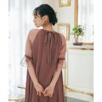 「niana」 長袖ワンピース M ピンクベージュ レディース