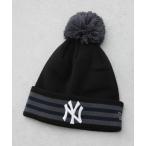 「NEW ERA」 ニットキャップ「MLBコラボ」 FREE ブラック メンズ