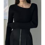 「Louere」 長袖ニット X-LARGE ブラック レディース