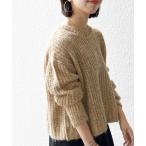 「SHIPS any」 長袖ニット ONE SIZE ベージュ レディース