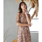 「niana」 半袖ワンピース M オレンジ系その他 レディース