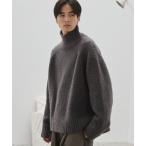 [WYM LIDNM] длинный рукав вязаный M серый мужской 