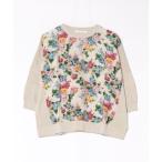 tシャツ キュプラモダールカルゼTRACE　FLORALプリント＋30／40ソフト天竺ドルマンカットソー レディース