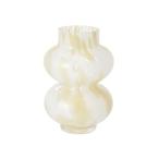 花瓶 ドットパターン フラワーベース S ベージュ 花瓶