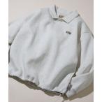 トレーナー スウェット ビッグシルエット スピンドル ダンボール ワンポイントロゴ ポロカラースウェット メンズ