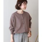 カーディガン クルーネックニットカーディガン レディース