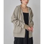 パーカー リブダブルジップパーカー レディース