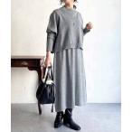 ワンピース 重ね着ワンピース