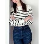 カーディガン クルーネックニットカーディガン レディース