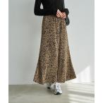 スカート ダルメシアン柄細プリーツスカート