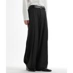 スラックス ボックスタックワイドテーパードパンツ(HARE) メンズ