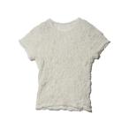 ショッピングtシャツ レディース 半袖 tシャツ ESTNATION / シャーリング フラワー Tシャツ レディース