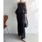  выставить ba Rune Cami бюстье + широкий брюки set женский 