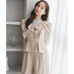 オールインワン 2026春夏新作 フリルコンビネゾン レディース