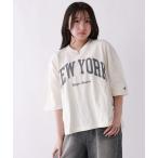 ショッピング服 tシャツ 「champion」アーチロゴルーズT キッズ 子供服 女の子