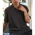 ポロシャツ 「MAISON CLUB」High gauge Knit Polo ハイゲージニットポロシャツ メンズ