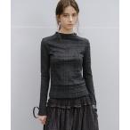 tシャツ 「tageechita」チェックレース シアートップス レディース