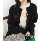 「GeeRA」 ニットカーディガン MEDIUM ブラック レディース