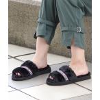 ショッピングMINNETONKA 「Minnetonka」 フラットサンダル 8 ブラック レディース