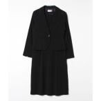 「Flolia」 スカートスーツ L ブラック レディース