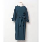 「RUIRUE BOUTIQUE」 半袖ワンピース L ネイビー レディース