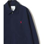 ブルゾン アウター U.S. POLO ASSN./ユーエスポロアッスン 別注 Harrington Jacket/オーバーサイズ コットンツイル ロゴ ワンポイント刺繍 ダブルジップ …