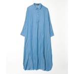 ワンピース テンセルデニムマキシ丈ワンピース