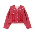 デニムジャケット アウター セーラーカラー　Gジャン キッズ 子供服 女の子