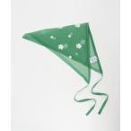 スカーフ バンダナ 「6(ROKU)」シアー エンブロイダリー スカーフ レディース