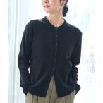 カーディガン 襟付きリブ編みカーディガン「インフルエンサー紹介アイテム」 レディース